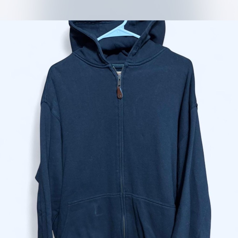 Classic Navy Full-Zip Hoodie for Men